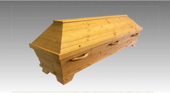 Kiefernsarg/Holzgriffe