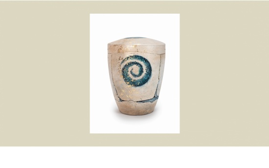 Keramik-Urne Lebensspirale